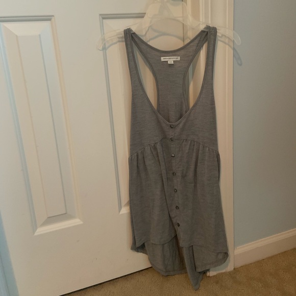 Grey Flowy Tank Top - Picture 1 of 3